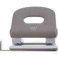 Дырокол Deli PRO E0120, макс.:40 л, металл, 2 отверстия, с линейкой, серый