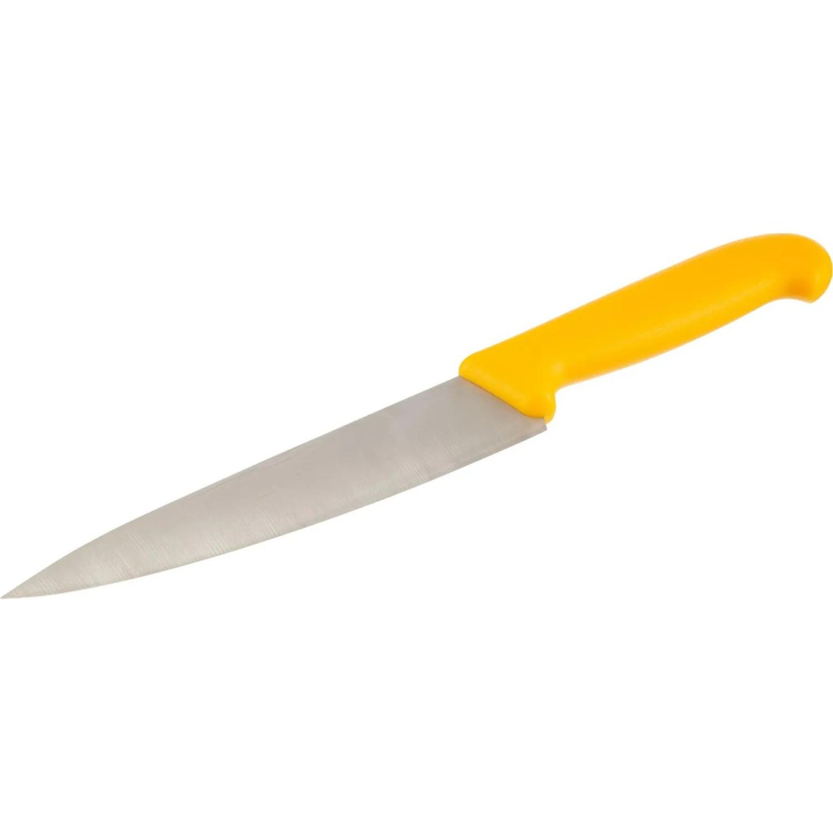 Нож универсальный  лез 200 мм  толщ 2 мм  3Cr13   жел пластиковая ручка