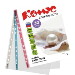 Файл-вкладыш А4 35 мкм Русская серия ОЛИМПИКА ,30 шт