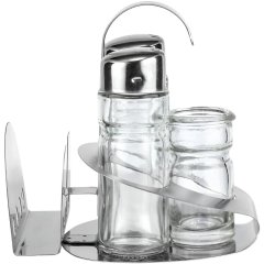 Набор для специй LARA: солонка, перечница, для зубочис.,салфетница(LR08-02)