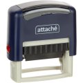Штамп самонаборный Attache 1-3 стр. 38х14 синий 8051
