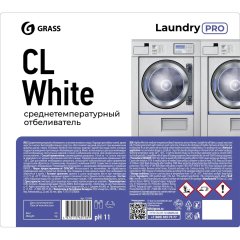 Профхим д/стирки отбеливатель дез/эфф с хлором Grass/CL White, 20л