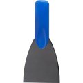 Скребок для пола жесткий FBK 80мм,нержавеющая сталь№304-1мм синий 28082-2