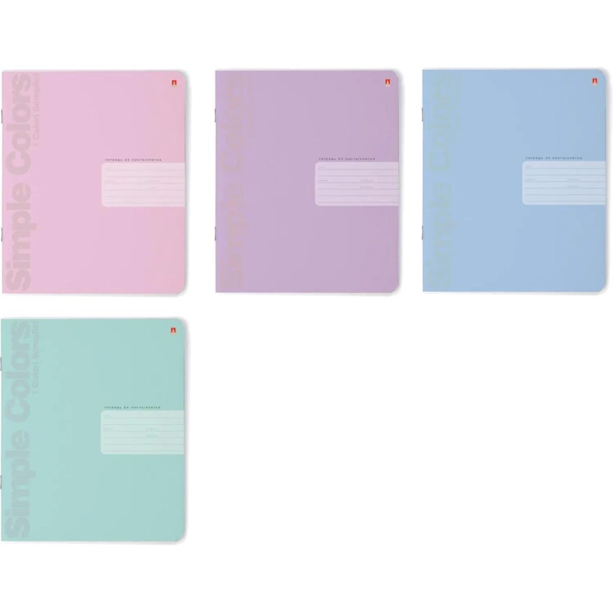 Тетрадь 24Л. КЛ. ZEFIR COLORS  4 ВИДА 7-24-705/1