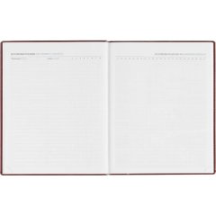 Еженедельник датированный 2026, бордо,А4, 213х265 мм,160 стр,Agenda