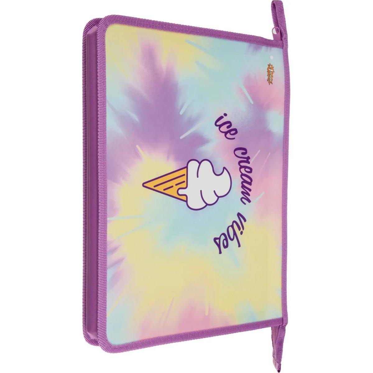 Папка для тетрадей Enjoy А4 на молнии,пластик,ПТ-813