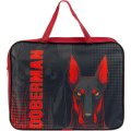 Папка школьника А4 с ручками + твердое дно, ШИРОКАЯ,ПШ-11, DOBERMAN