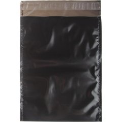 Курьер-пакет ПВД без печати, без КСД,черный, 165x240+40,45 мкм, 250 шт/уп