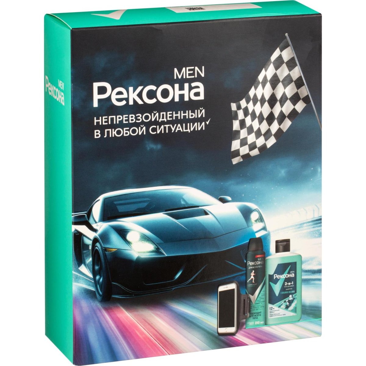 Подарочный набор Рексона мужской гель для душа, дезодорант,чехол д/телефона