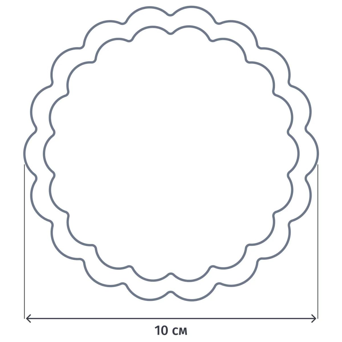 Салфетки ажурные AVIORA бумажные круглые D10см 250шт/ уп