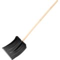 Лопата для уборки снега пластик/ковш 380x385x1420мм деревян/черенок_6157453
