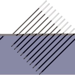 Стержень шариковый 152мм тип Corvina,масл,синий, 10шт/уп