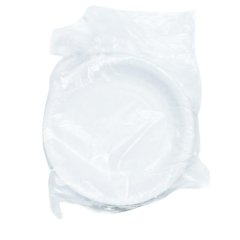 Тарелка одноразовая бум. 18см, белая, ламинированная 500шт/кор