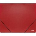 Папка на резинках Комус Шелк красная