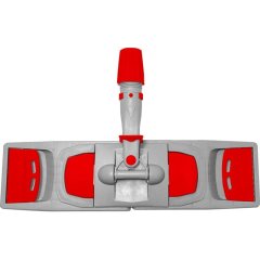 Держатель МОПа универс/зажимы, пластик LuscanProf  50х11см, серый/красный