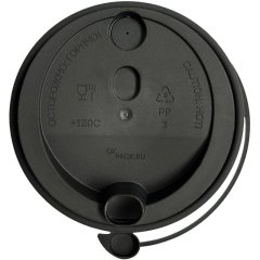 Крышка д/стакана, d-90мм, ПП черная М, ПЩ Hide УС-Кр 1000шт/кор