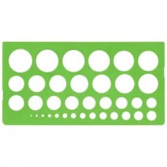 Линейка окружностей от 1 до 36мм,ТТ-21