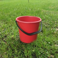 Ведро 10 л хозяйственное пластиковое красное