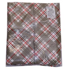 Полотенце кух. вафельное 45x60 160 гр/м2, Клетка ассорти, 10 шт
