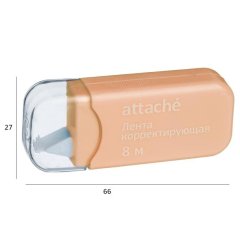 Корректирующая лента Attache Economy 5ммх8м, цвет пастель ассорти, AN
