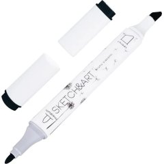 Маркер для скетчей двусторонний SKETCH&ART черный 22-0115