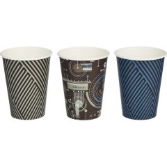 Стакан одноразовый бум 1-сл 350 мл d-90мм Механизмы (MIX) 50шт/уп