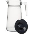 Кувшин СИТИ 2000 мл, серая пластиковая крышка,стекло, 6шт/уп
