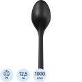 Ложка однораз.чайная ПП 125мм, черн., 1000шт/кор (4034Ч)