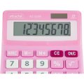 Калькулятор настольный КОМП Attache, AС-223R,8р,дв. пит, розовый,134x107x34