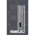 Набор Parker Jotter Stainless Steel CT, ручки шар.+пер-я,1мм,синий, 2093258