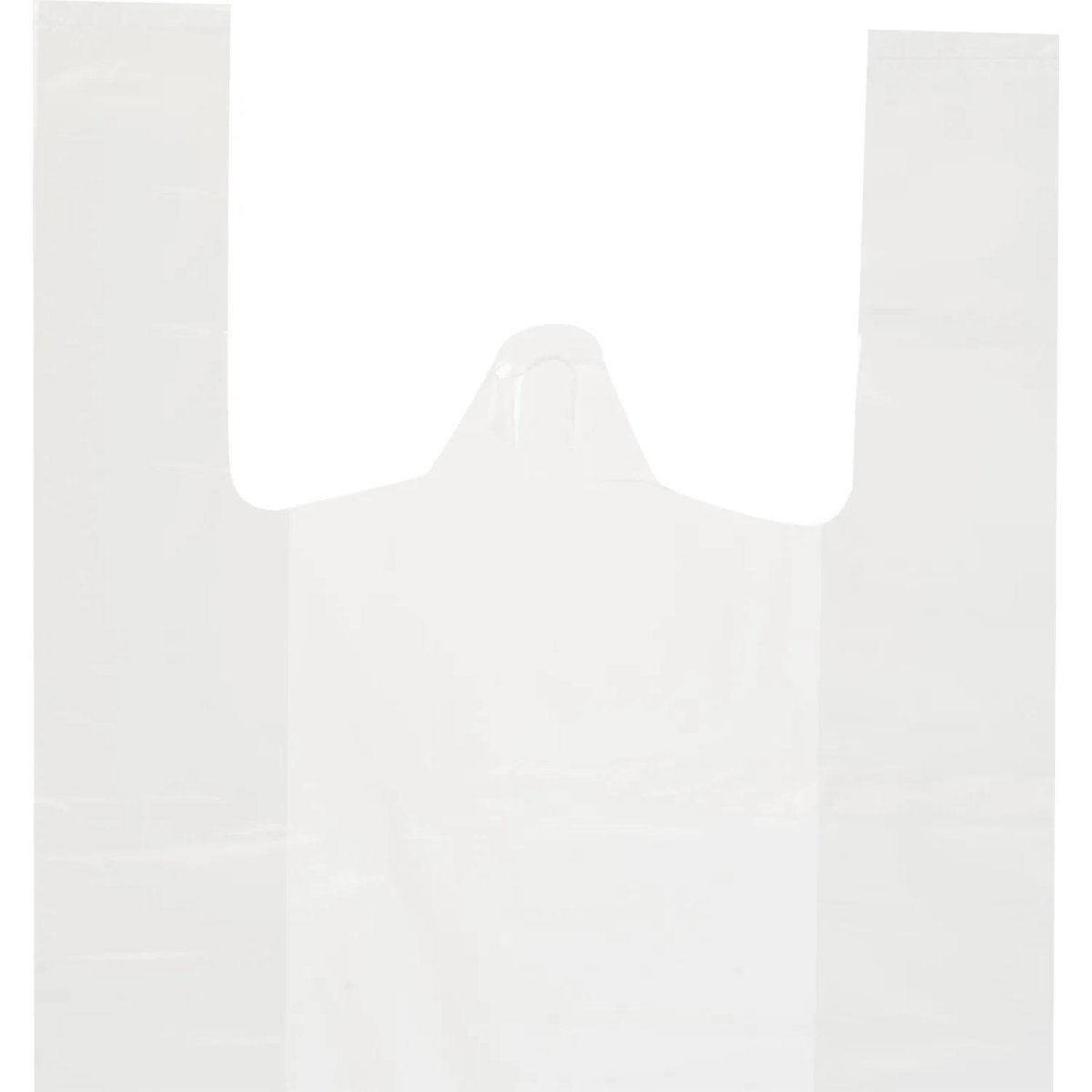 Пакет-майка ПНД 25+12х45 см, 12 мкм, белый, 100 шт./уп