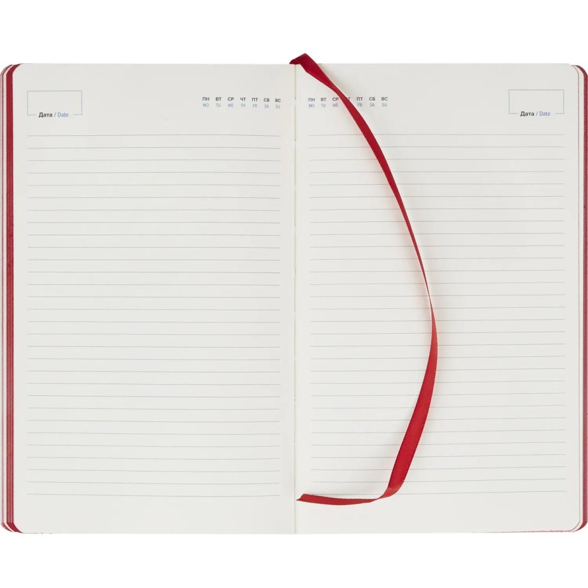 Ежедневник недатированный ATTACHE FLEX красный А5, 136 л. бежевый блок