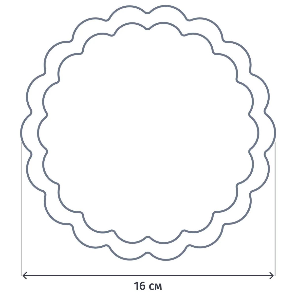Салфетки ажурные AVIORA бумажные круглые D16см 250шт/уп