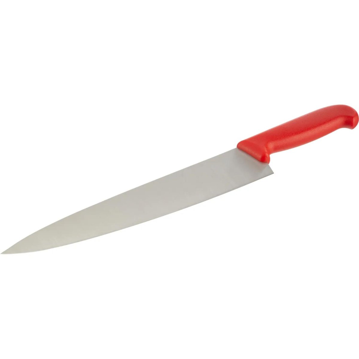 Нож поварской лез 300 мм  толщ 2 мм  3Cr13  красная пластиковая ручка