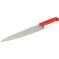 Нож поварской лез 300 мм  толщ 2 мм  3Cr13  красная пластиковая ручка