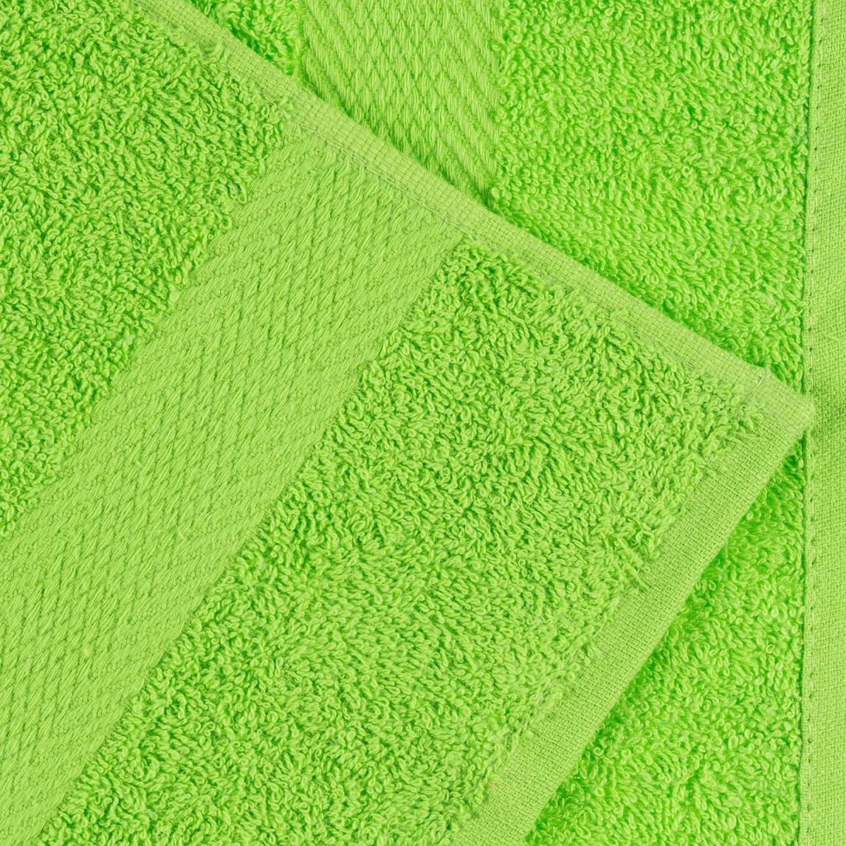 Набор полотенец махровых бордюр 440 г/м2, 70х140 салатовый, 5шт