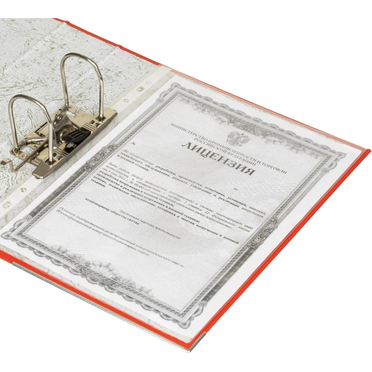 Папка-регистратор 75 мм Attache А4, красная, РР/бумага, мет. уголок