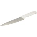 Нож универсальный  лез 200 мм  толщ 2 мм  3Cr13   белая пластиковая ручка