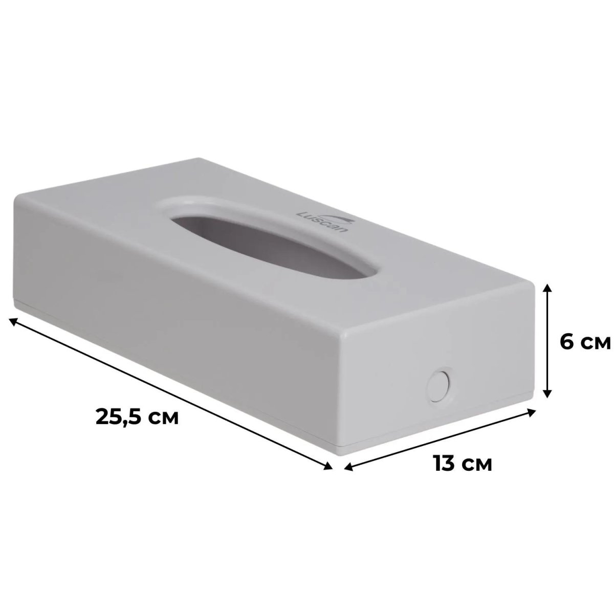 Диспенсер для салфеток косметических Luscan пласт.белый