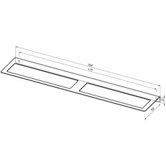 Держатель для хранения скотча, клейкой и малярной ленты, настенный, черный