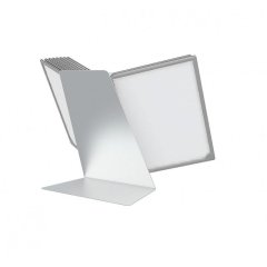 Демосистема настольная перекидная,10 панелей А4, цвет серый 153080-03