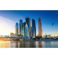 Календарь настенный 3-х блочный 2026 Attache, 305х675, Москва-Сити, 80г/м2