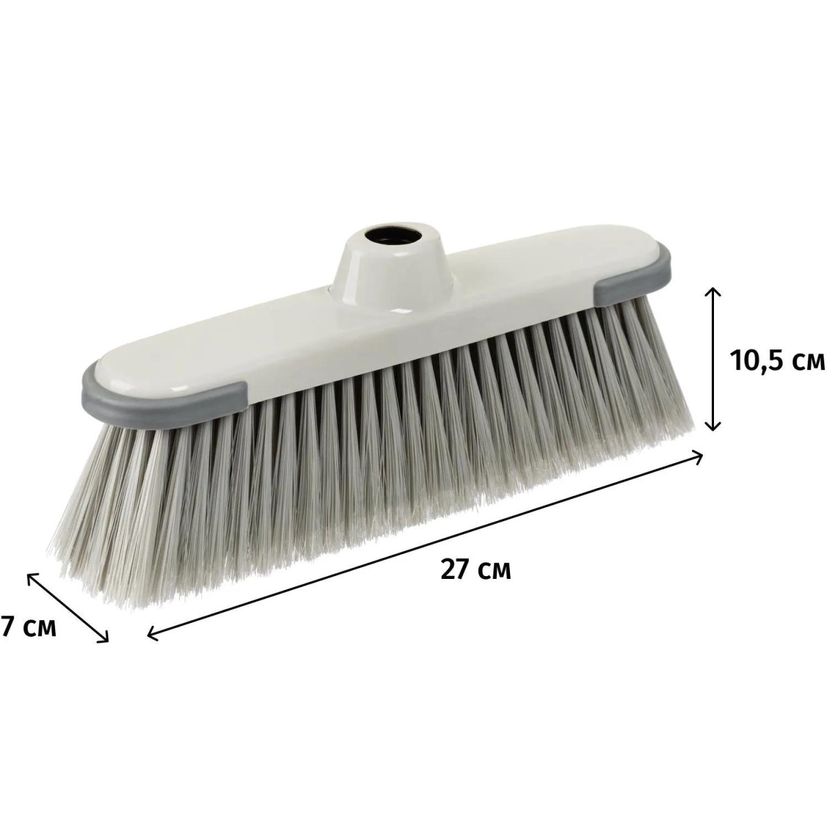 Щетка насадка Luscan Prof 270х105мм, мягкая щетина с распушенными концами