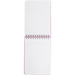 Блокнот А6,пласт обл,80л, ATTACHE FANTASY,розов.