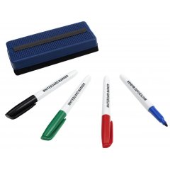 Набор принадлежностей для магнитно-маркерных досок Attache(губка,4 маркера)