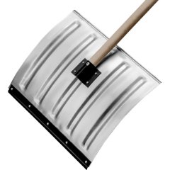 Лопата для уборки снега стальн оцинк,420х370х1370мм, дер чер,Россия/Сибртех