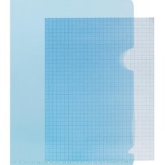 Папка уголок Attache формат А5 синий в уп.20шт.,150 мкм