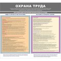 Информационный стенд-плакат Организация обучения охране труда 430х470