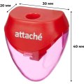 Точилка Attache, 1 отверстие, с контейнером, в ассорт