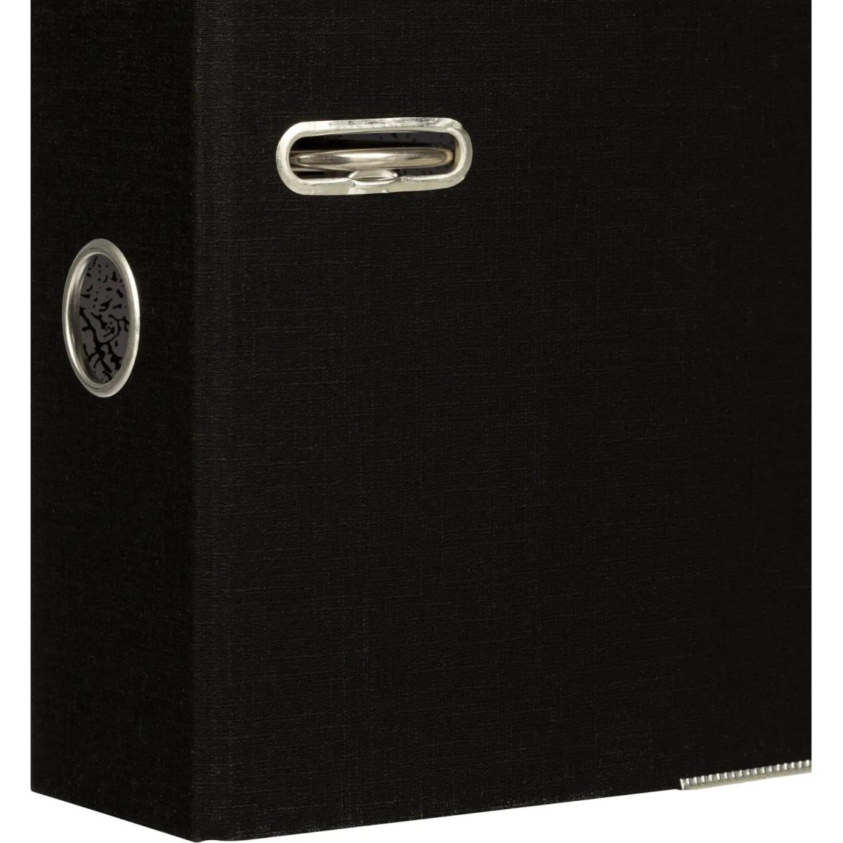 Папка-регистратор 75мм Attache А4, черная РР/бумага, мет уголок